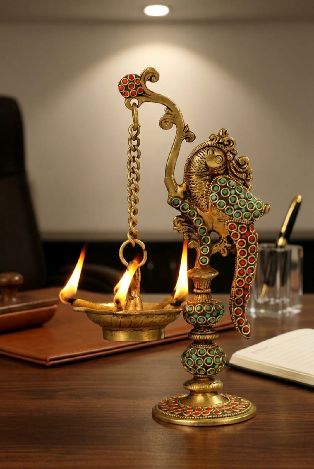 Brass Peacock Diya | Traditional Diya | Religious Diya | Brass Pooja Diya | Diwali Diya | Festival Diya