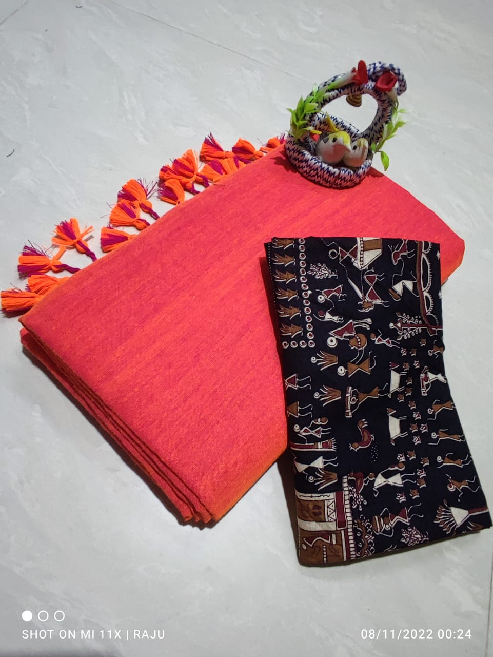 Liya - Red Kalamkari blouse - #SareeEnvy - Aavaranaa