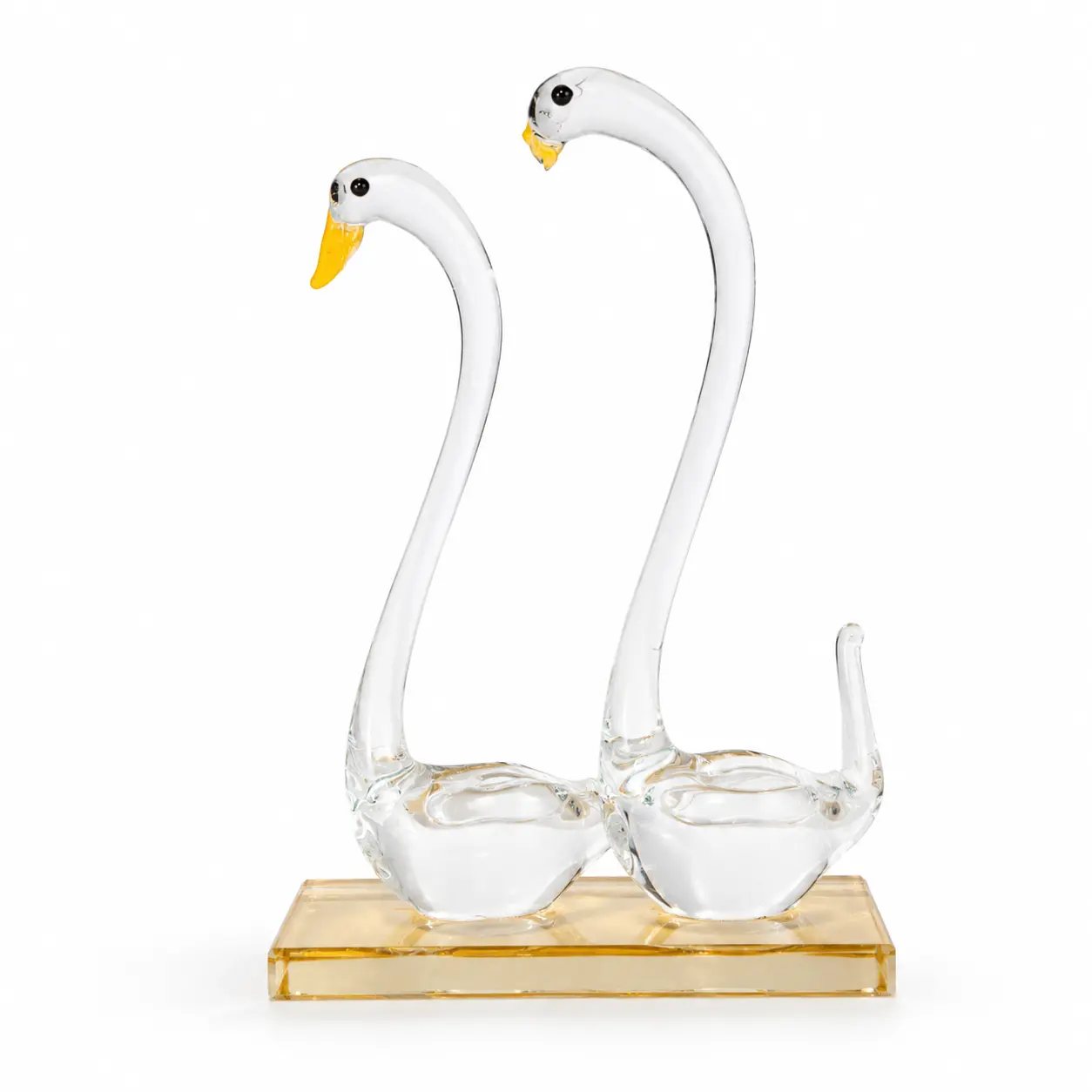 Crystal glass mini swan | glass showpiece | mini swan showpiece | decorative mini swan showpiece