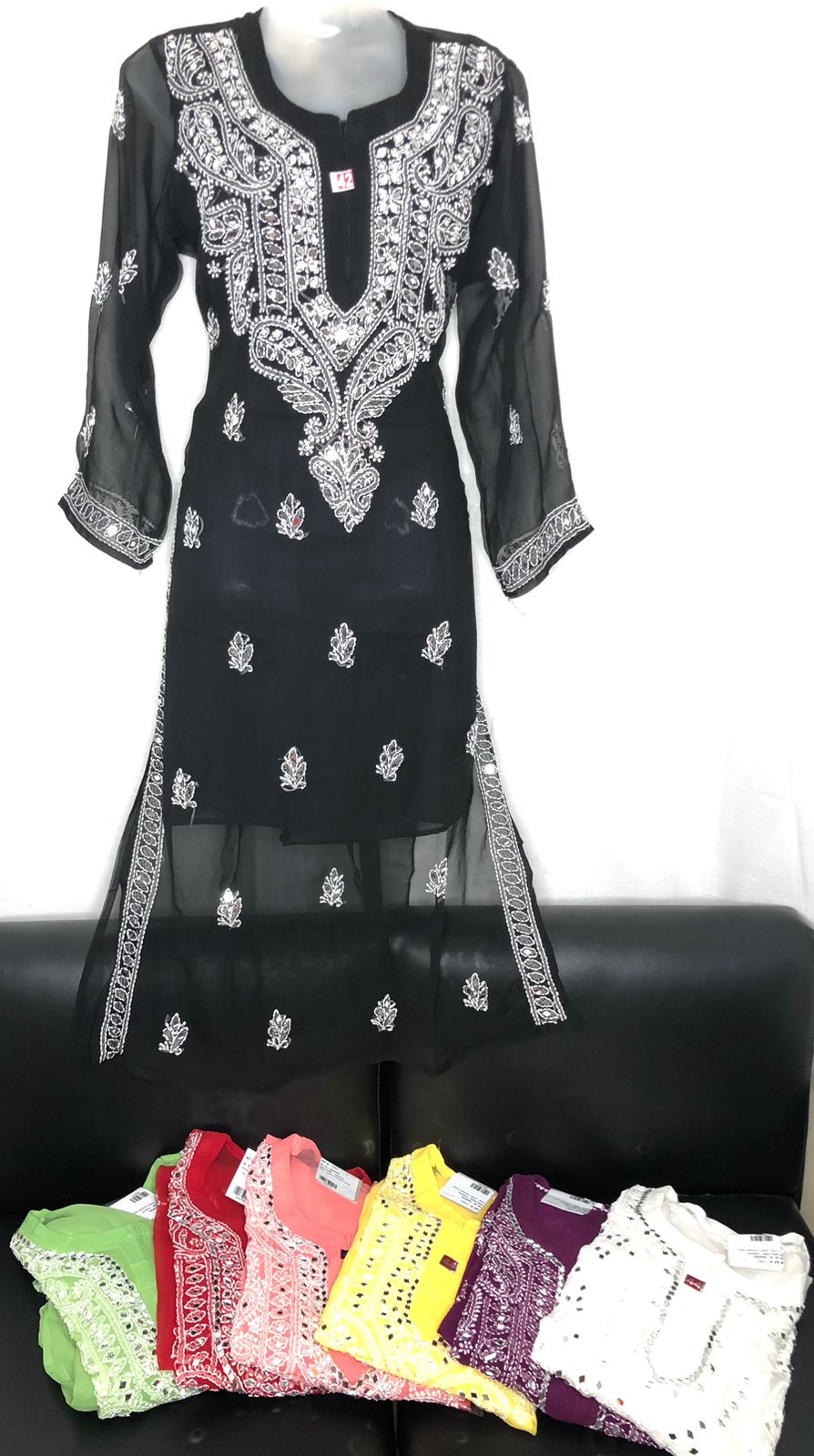 Buy Women Chikankari Cotton Kurta ,handmade Design Kurta ,chikan Embroidery  Kurti ,traditional Indian Cotton Kashmiri Pan Design Kurti. Online in India  - Etsy