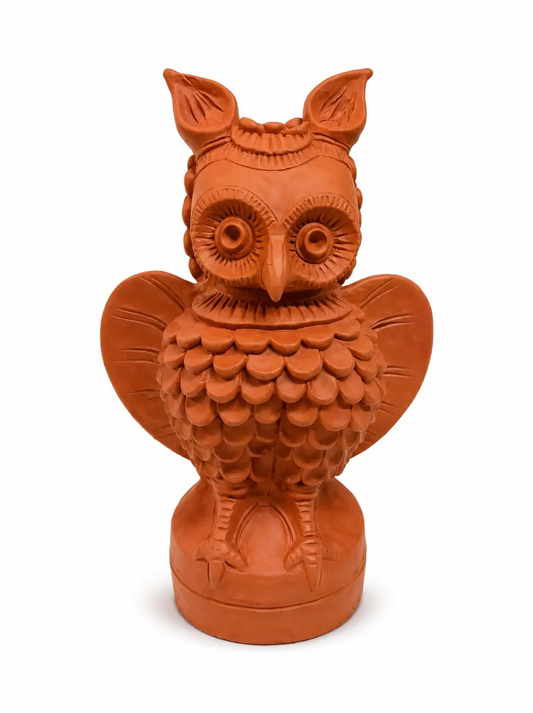 Terracotta Owl Decorative Showpiece pencha |Showpieces Home Decor | Showpiece For Living Room | Handcrafted Home Decor |  Eco-Friendly Showpieces |  Artistic Terracotta Decor | Handmade Owl Figurine