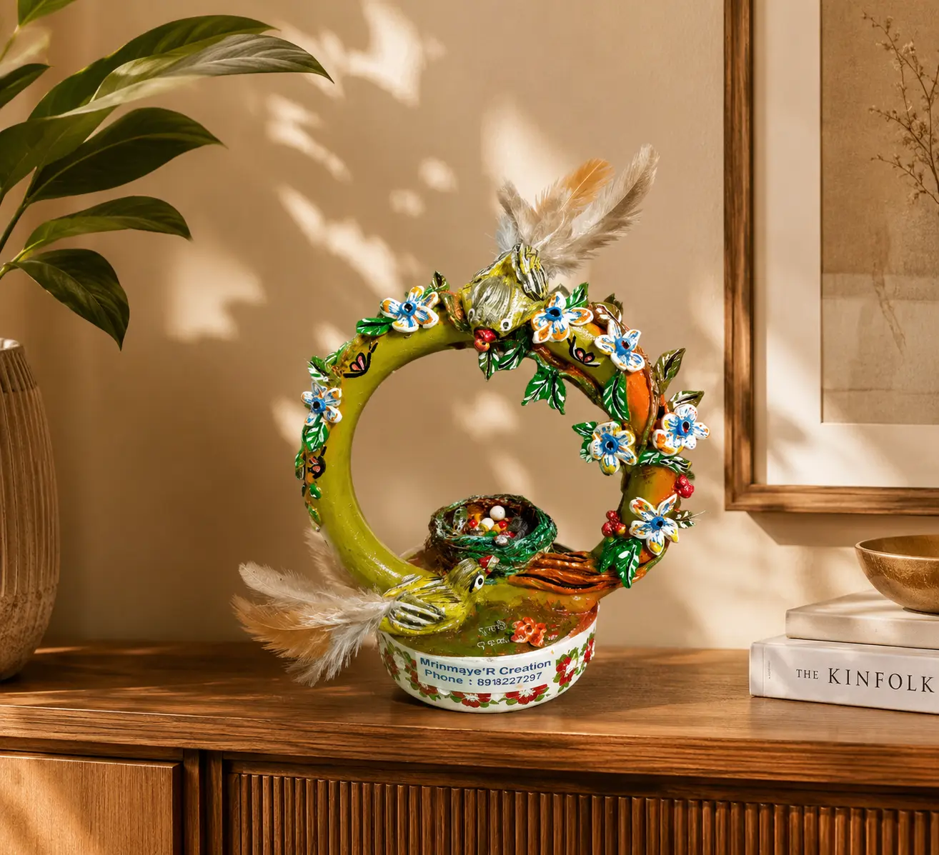 Home Decor Items | Handicraft Gift | Unique Showpiece | Handmade Decorative Bird Showpiece for Home Decor and Gifting |