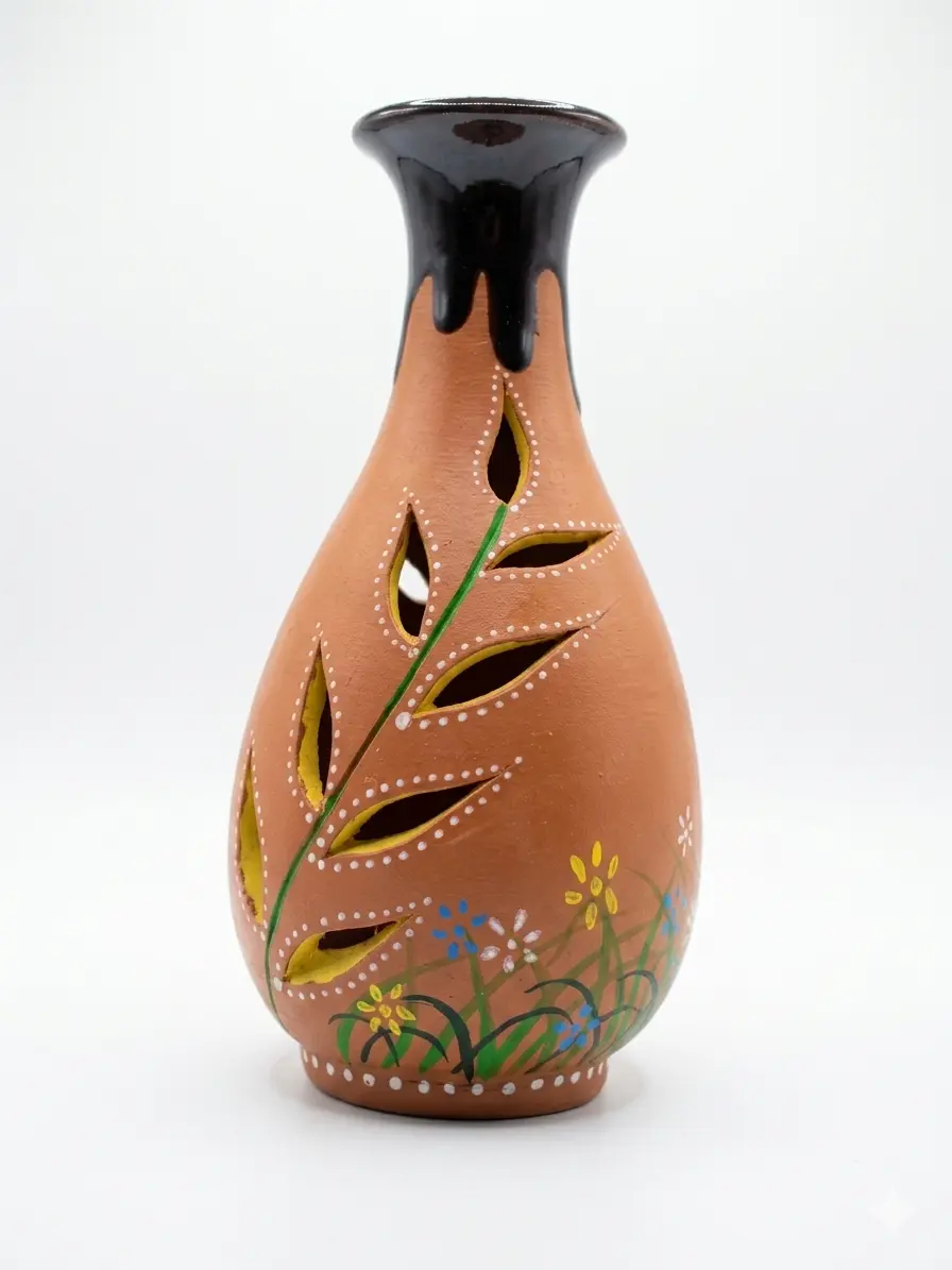 Home Decor | Clay Flower Pot Decorative | Terracotta Flower Vase Online | Handmade Flower Vase Gift | 