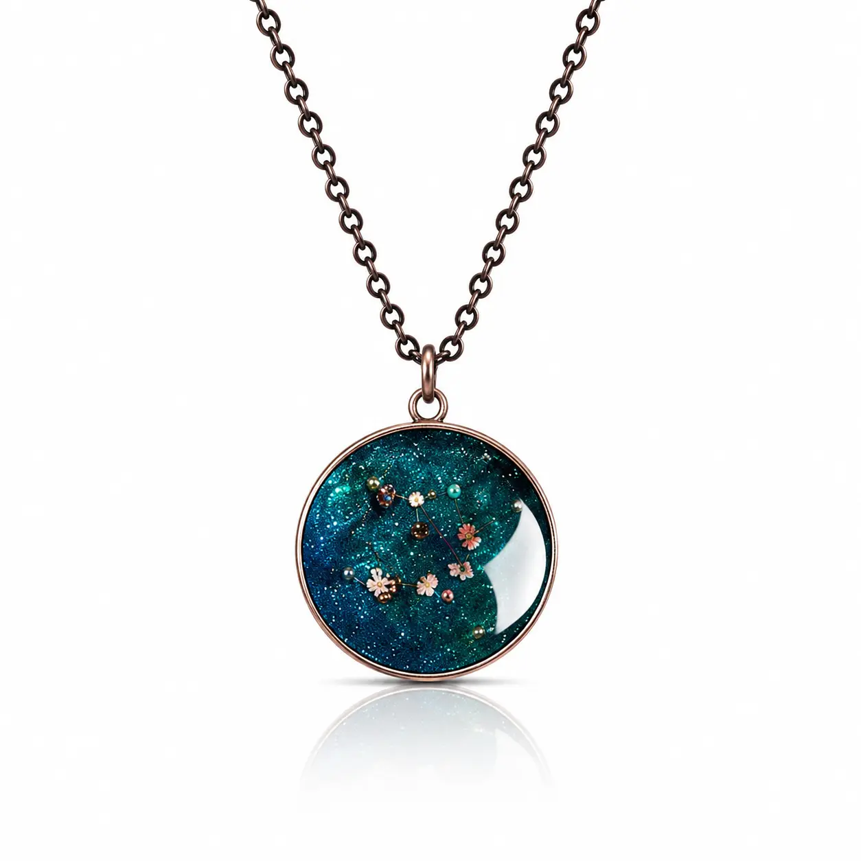 Handmade Resin Jewelry I Designer Resin Necklace I Handmade Resin Pendant Necklace For Women I Aesthetic Resin Jewelry I Resin Crafty I