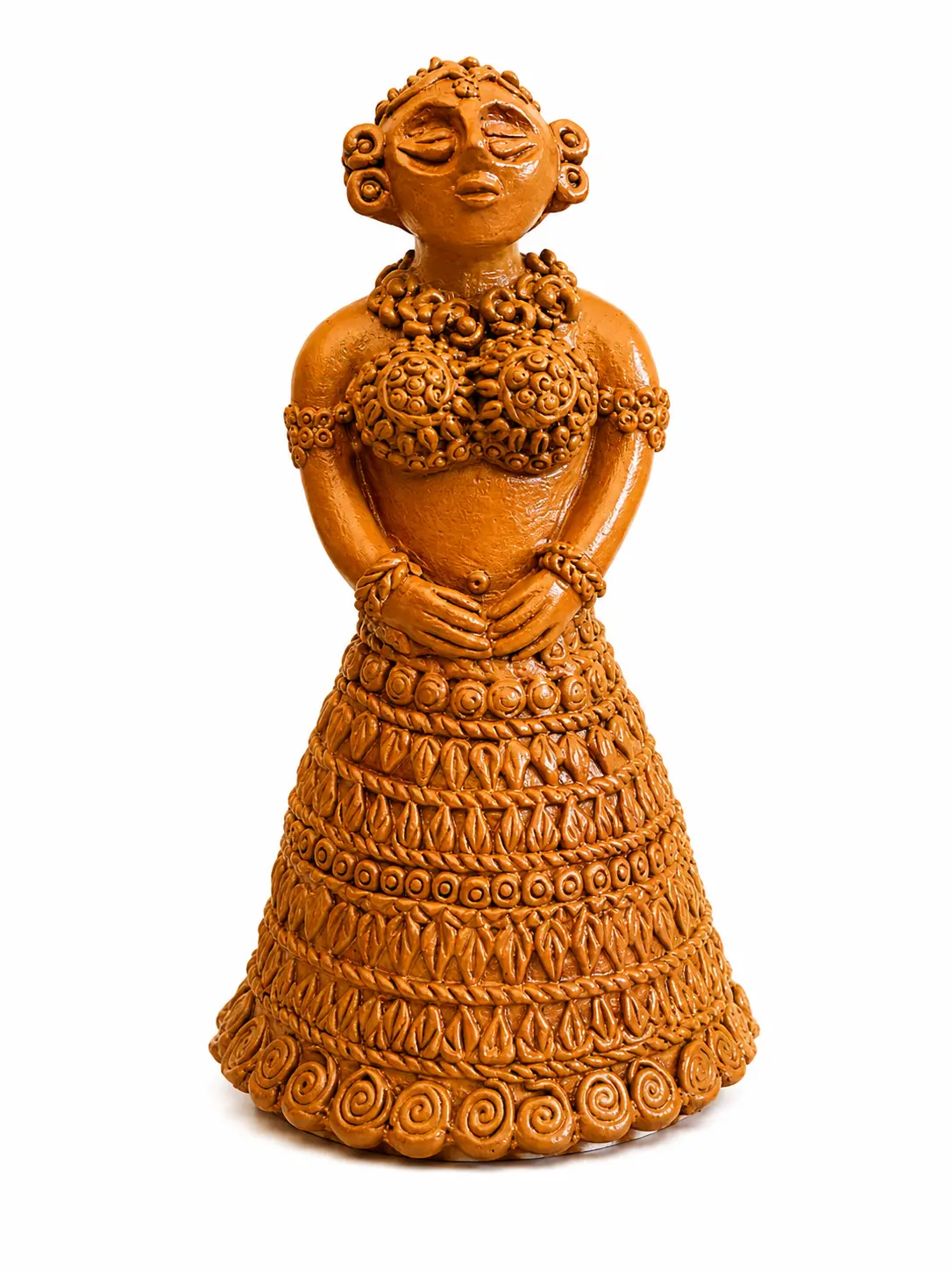 Home Decor | tribal figurine| terracotta showpiece| Handmade Terracotta Tribal Lady Figurine for Home Decor|