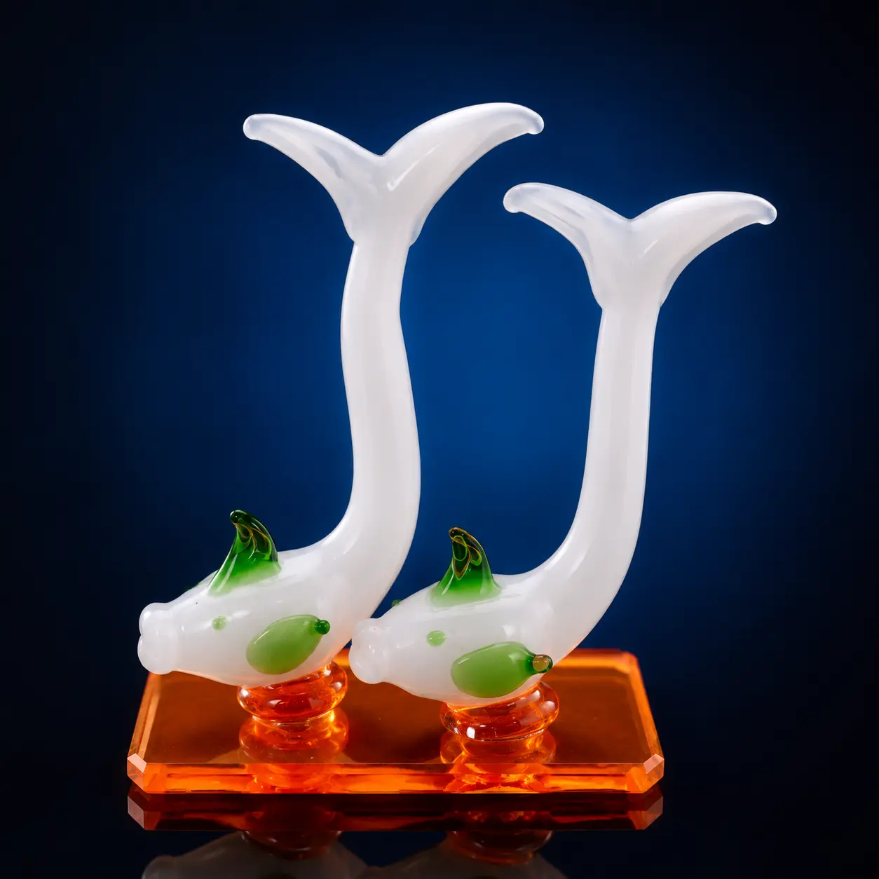 Swan Showpiece | Glass Swan Couple Figurine for Home Decor|Swan Showpiece for Home Decor|