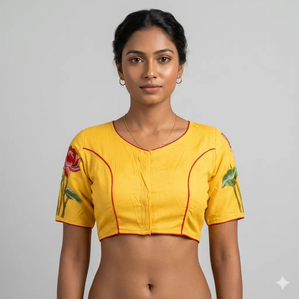 Embroidery Malai Cotton Blouse | Cotton Blouse | Blouse | Textile art | Embroidered clothing | Handmade textiles